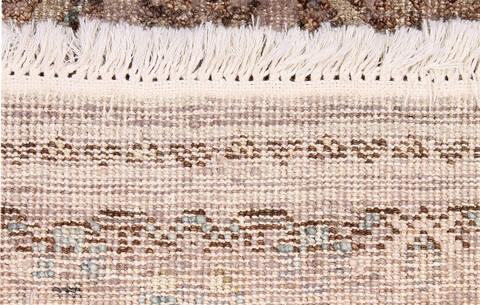 Modern Beige Hand Knotted 80 X 100 Area Rug 254-155695 Image 4