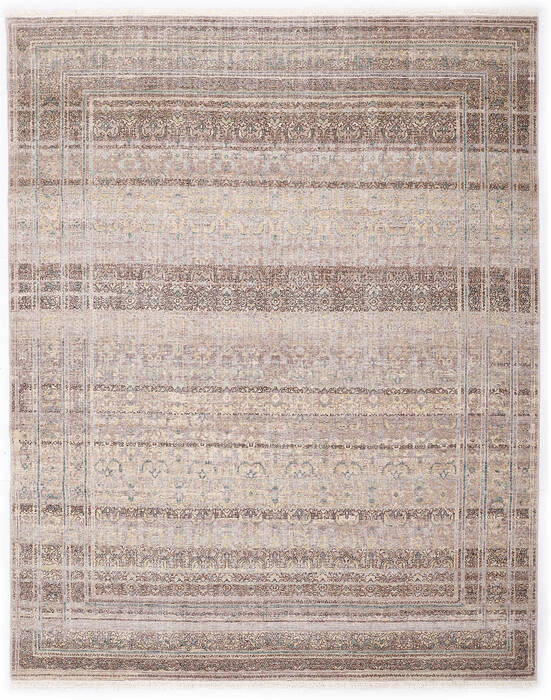Modern Beige Hand Knotted 80 X 100 Area Rug 254-155695 Image 0