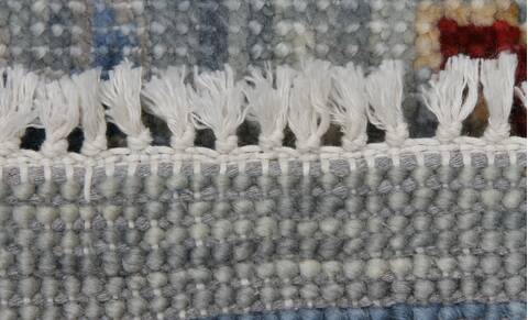 Oushak Blue Hand Knotted 710 X 102 Area Rug 254-155697 Image 1
