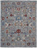 Oushak Blue Hand Knotted 710 X 102 Area Rug 254-155697 Thumb 0