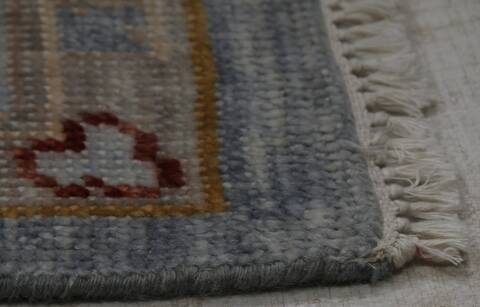 Oushak Blue Hand Knotted 710 X 100 Area Rug 254-155698 Image 2