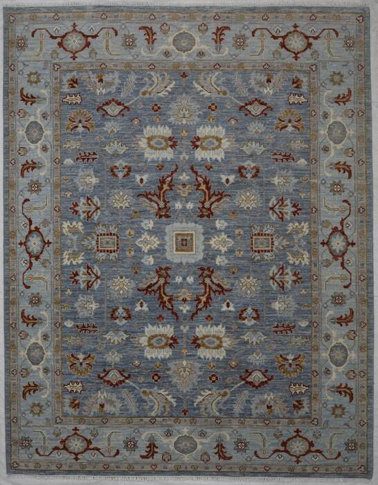 Oushak Blue Hand Knotted 710 X 100 Area Rug 254-155698 Image 0