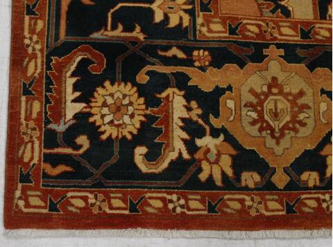 Serapi Beige Hand Knotted 81 X 103 Area Rug 254-155701 Image 6