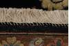 Floral Black Hand Knotted 81 X 101  Area Rug 254-155702 Thumb 1