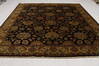 Floral Black Hand Knotted 81 X 101  Area Rug 254-155702 Thumb 5