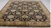 Floral Black Hand Knotted 81 X 101  Area Rug 254-155702 Thumb 7