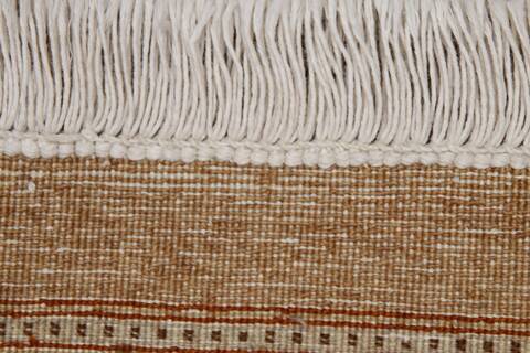 Ferahan Brown Hand Knotted 81 X 102 Area Rug 254-155703 Image 1
