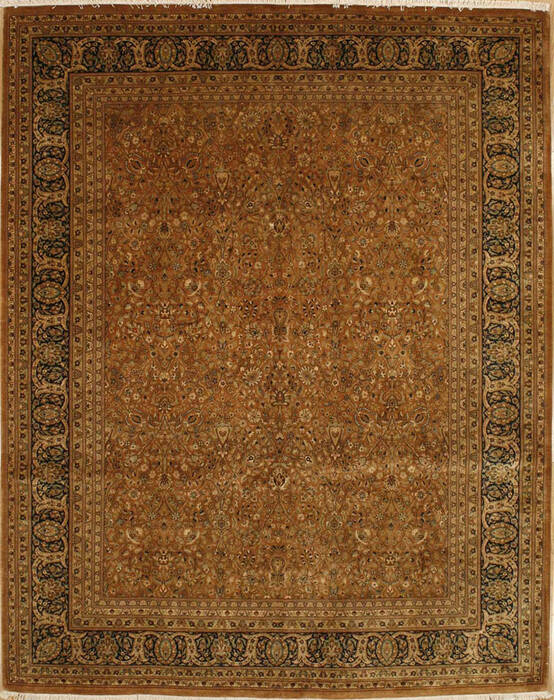 Ferahan Brown Hand Knotted 81 X 102 Area Rug 254-155703 Image 0