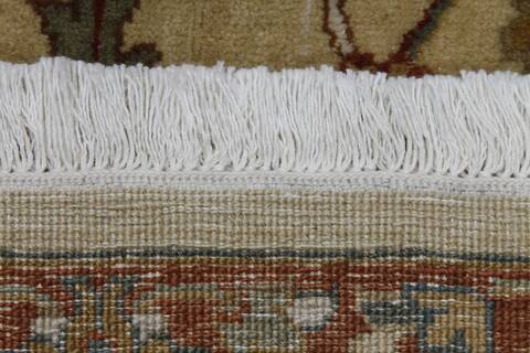 Mahabad Beige Hand Knotted 81 X 100 Area Rug 254-155706 Image 1
