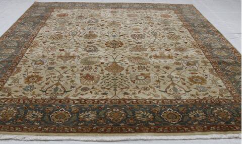 Mahabad Beige Hand Knotted 81 X 100 Area Rug 254-155706 Image 8