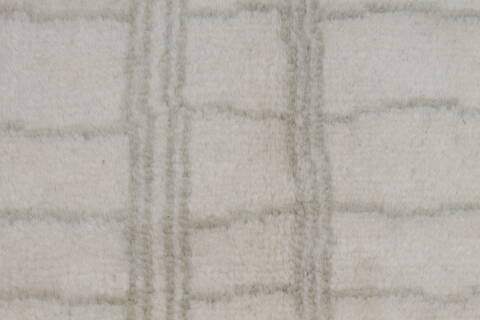 Modern Beige Hand Knotted 60 X 90 Area Rug 254-155710 Image 4