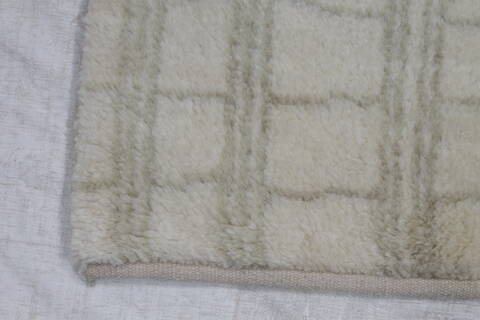 Modern Beige Hand Knotted 60 X 90 Area Rug 254-155710 Image 5