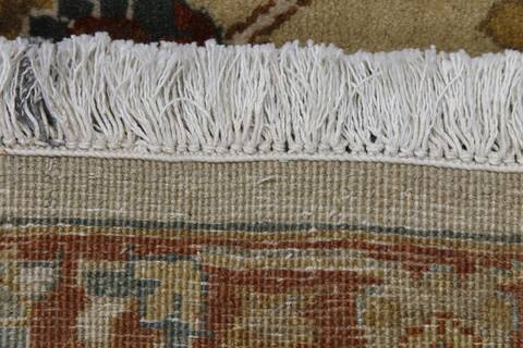 Mahabad Cream Hand Knotted 93 X 120 Area Rug 254-155727 Image 1