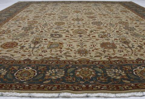Mahabad Cream Hand Knotted 93 X 120 Area Rug 254-155727 Image 7