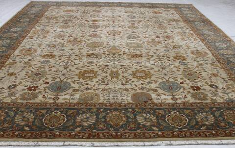 Mahabad Cream Hand Knotted 93 X 120 Area Rug 254-155727 Image 8