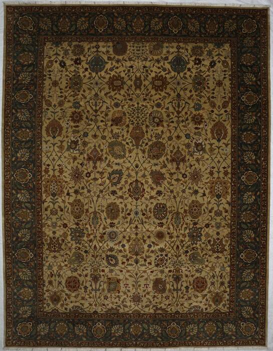 Mahabad Cream Hand Knotted 93 X 120 Area Rug 254-155727 Image 0