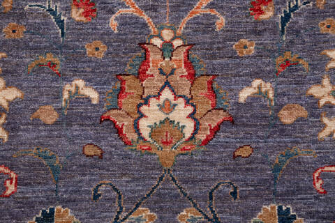 Chobi Grey Hand Knotted 50 X 67 Area Rug 700-155729 Image 5