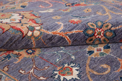 Chobi Grey Hand Knotted 50 X 67 Area Rug 700-155729 Image 6