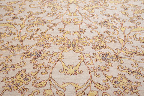 Chobi Beige Hand Knotted 64 X 90  Area Rug 700-155731 Image 3