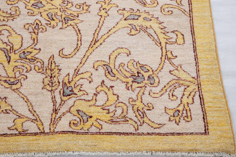 Chobi Beige Hand Knotted 64 X 90  Area Rug 700-155731 Image 4