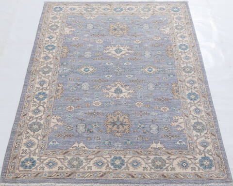 Chobi Grey Hand Knotted 40 X 511 Area Rug 700-155732 Image 1