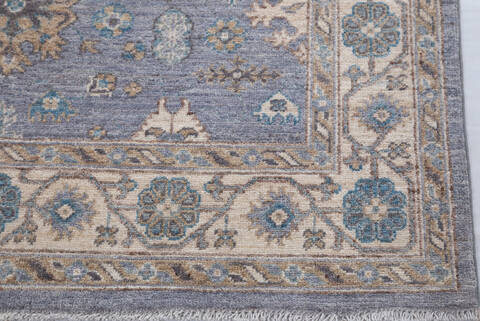 Chobi Grey Hand Knotted 40 X 511 Area Rug 700-155732 Image 4