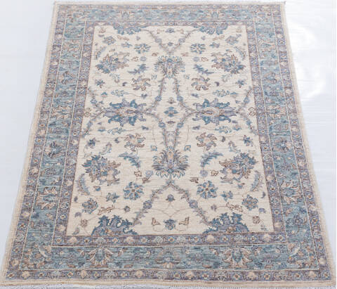 Chobi Beige Hand Knotted 34 X 50 Area Rug 700-155734 Image 1