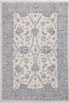 Chobi Beige Hand Knotted 3'4" X 5'0"  Area Rug 700-155734