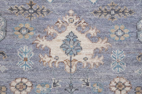 Chobi Grey Runner Hand Knotted 28 X 97 Area Rug 700-155735 Image 5
