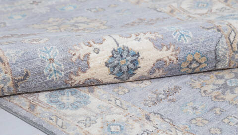 Chobi Grey Runner Hand Knotted 28 X 97 Area Rug 700-155735 Image 6