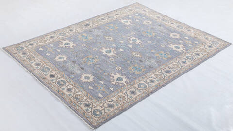 Chobi Grey Hand Knotted 50 X 610 Area Rug 700-155736 Image 2