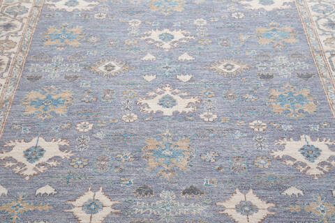 Chobi Grey Hand Knotted 50 X 610 Area Rug 700-155736 Image 3