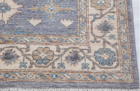 Chobi Grey Hand Knotted 50 X 610 Area Rug 700-155736 Image 4