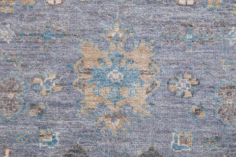 Chobi Grey Hand Knotted 50 X 610 Area Rug 700-155736 Image 5