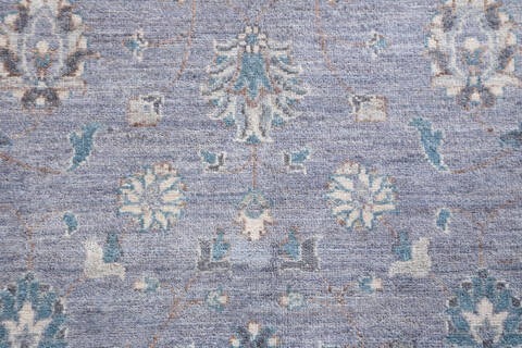 Chobi Grey Hand Knotted 411 X 611  Area Rug 700-155739 Image 5