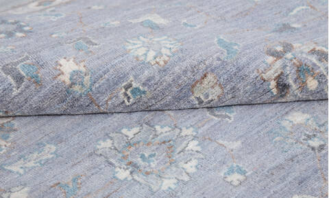 Chobi Grey Hand Knotted 411 X 611  Area Rug 700-155739 Image 6