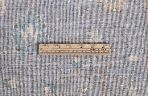 Chobi Grey Hand Knotted 411 X 611  Area Rug 700-155739 Image 7