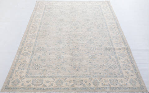 Chobi Beige Hand Knotted 60 X 811 Area Rug 700-155741 Image 1