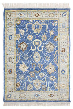 Bhadohi Multicolor Hand Knotted 4'1" X 5'11"  Area Rug 902-155753