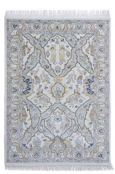 Bhadohi Multicolor Hand Knotted 3'11" X 6'1"  Area Rug 902-155754