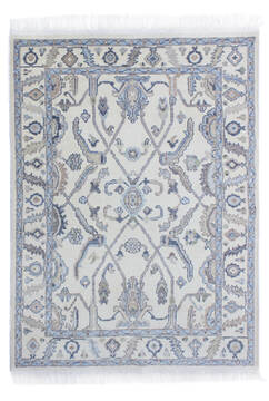 Bhadohi Multicolor Hand Knotted 4'3" X 5'9"  Area Rug 902-155755