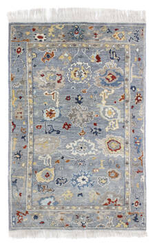 Bhadohi Multicolor Hand Knotted 3'11" X 5'9"  Area Rug 902-155756
