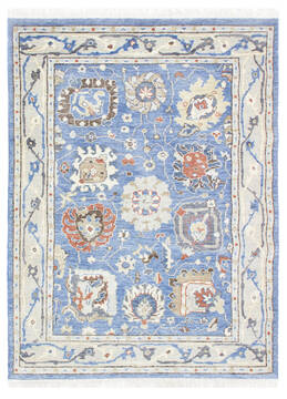 Bhadohi Multicolor Hand Knotted 4'3" X 5'11"  Area Rug 902-155759
