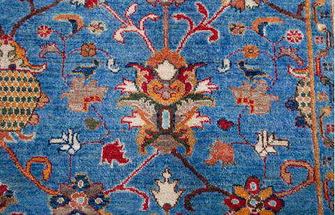 Chobi Blue Hand Knotted 67 X 97 Area Rug 700-155763 Image 5
