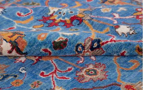Chobi Blue Hand Knotted 67 X 97 Area Rug 700-155763 Image 6