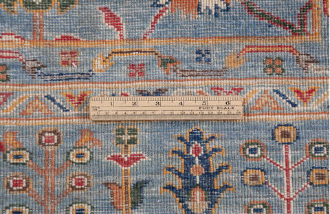 Chobi Blue Hand Knotted 67 X 97 Area Rug 700-155763 Image 7