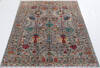 Chobi Grey Hand Knotted 51 X 66  Area Rug 700-155765 Thumb 1