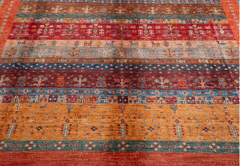 Chobi Red Hand Knotted 68 X 100 Area Rug 700-155767 Image 3