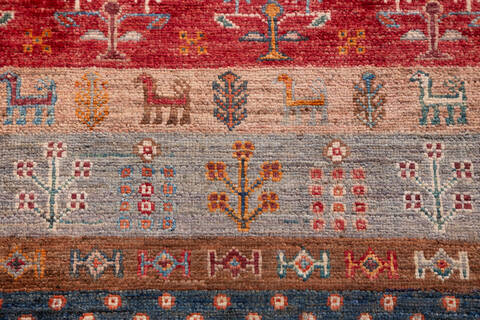 Chobi Red Hand Knotted 68 X 100 Area Rug 700-155767 Image 5
