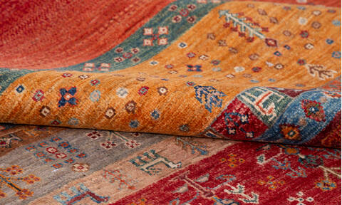 Chobi Red Hand Knotted 68 X 100 Area Rug 700-155767 Image 6